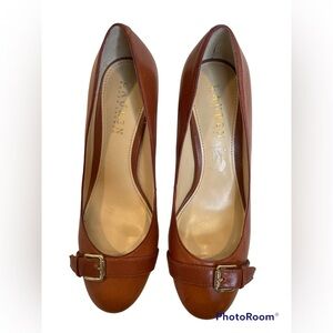Lauren by Ralph Lauren Saddle Tan 2.5” pump. Size 6.5